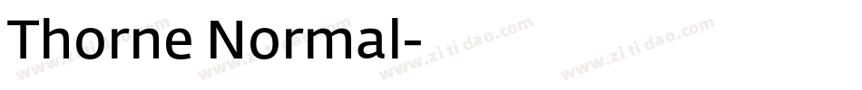 Thorne Normal字体转换